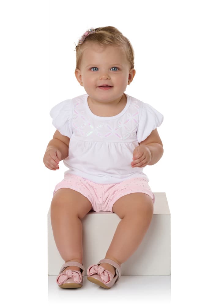 Conjunto baby short Laise Tileesul