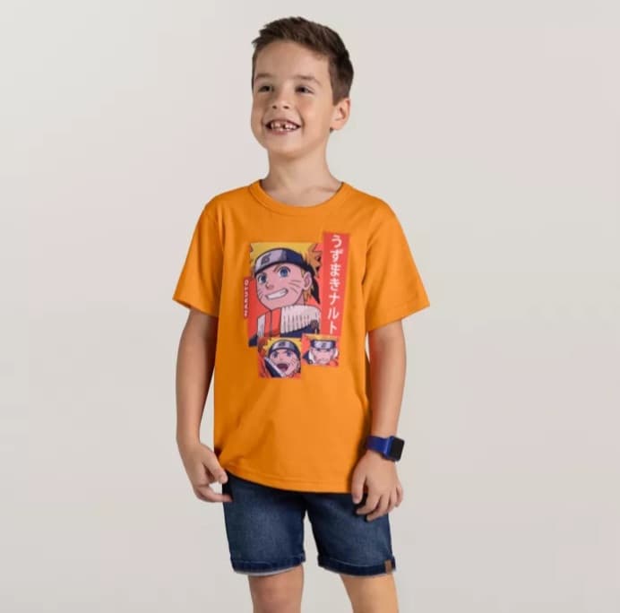 Camiseta personagem Naruto