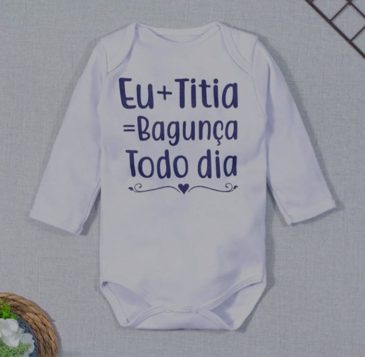 Body Titia Manga Longa - Foto 1