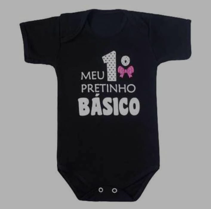 Body Meu Primeiro Pretinho - Foto 2