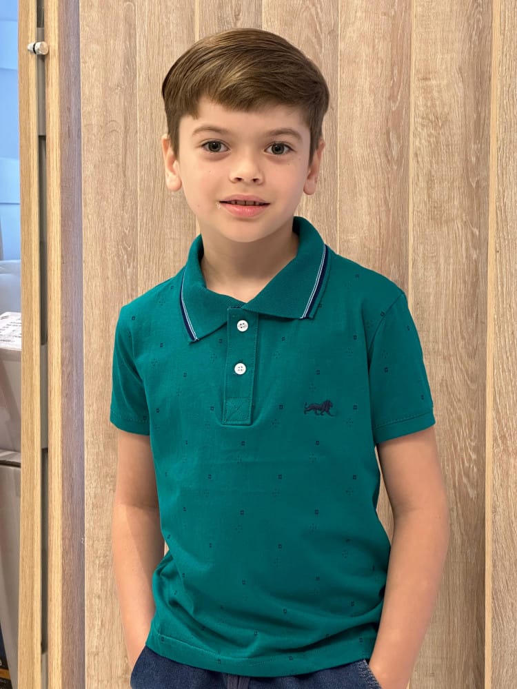 Camisa polo em algodão - Foto 1