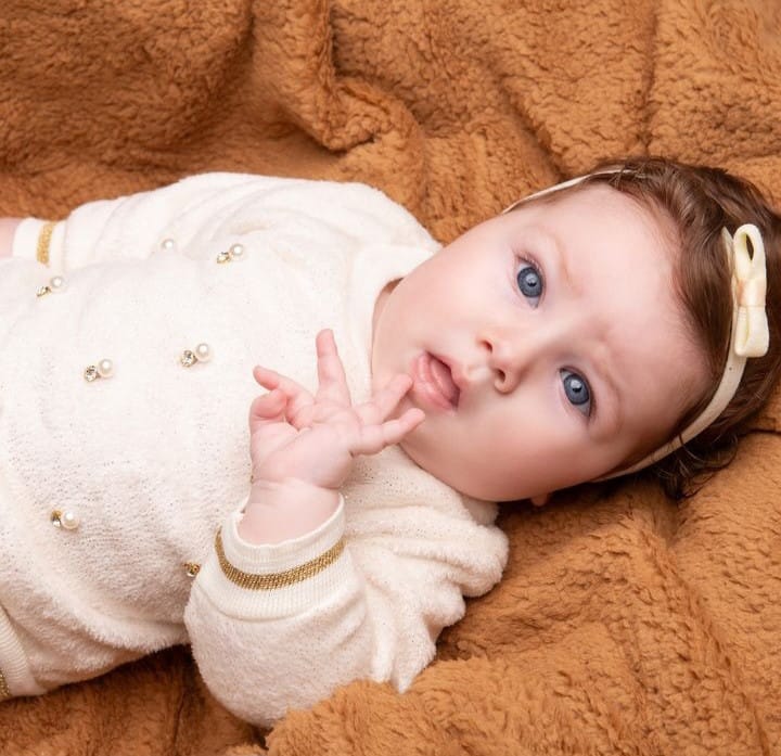Conjunto Baby menina pérolas Tileesul - Foto 3