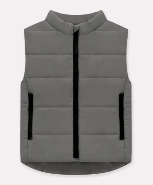 Colete puffer em nylon unissex Milon - Foto 2