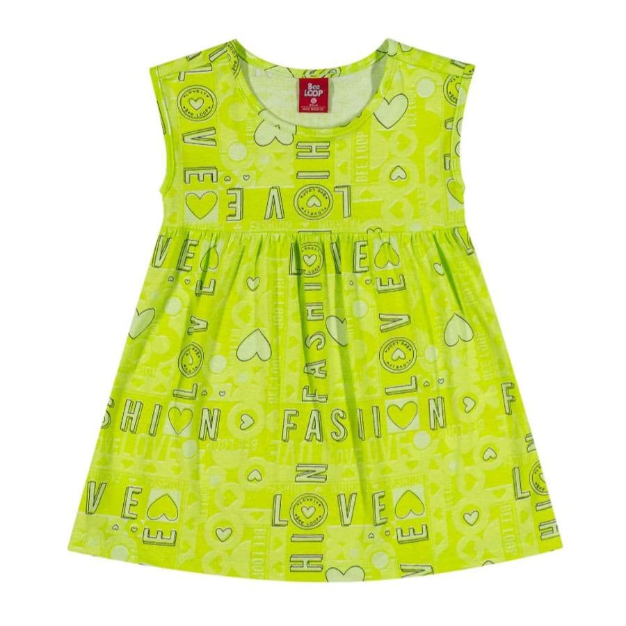 Vestido algodão Bee Loop