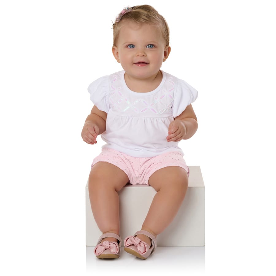 Conjunto baby short Laise Tileesul - Foto 1