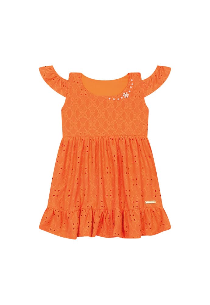 Vestido Tileesul em Laise alça lateral