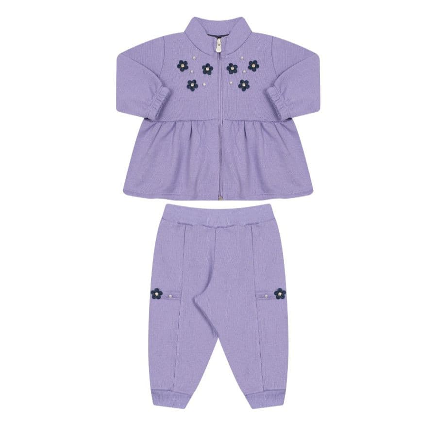 Conjunto baby flores Tileesul