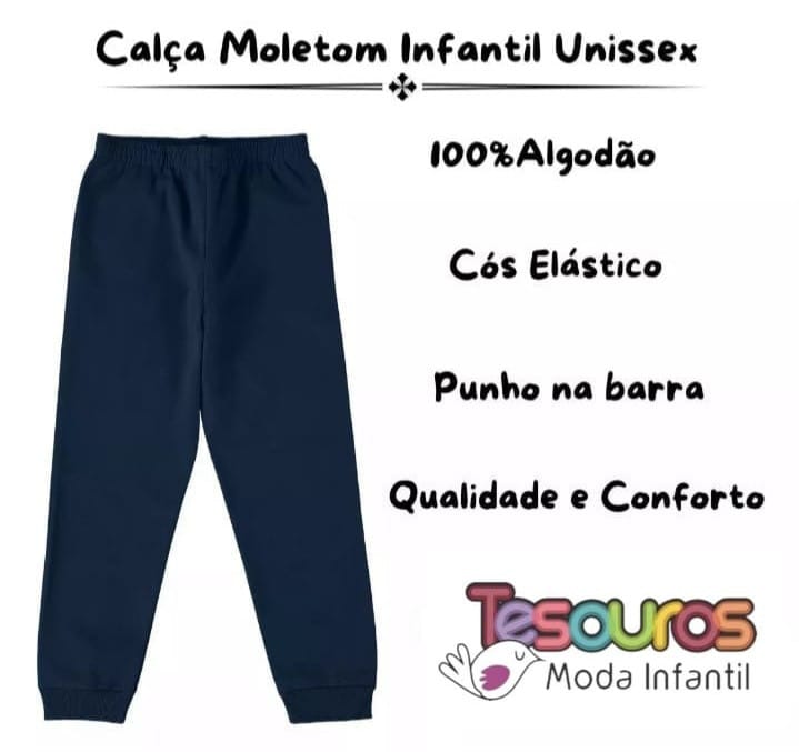 Calça moletom básica unissex - Foto 1