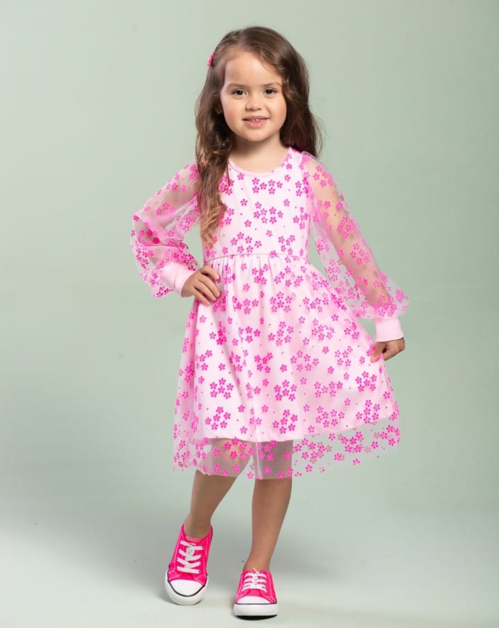 Vestido em sobreposição de tule - Foto 3