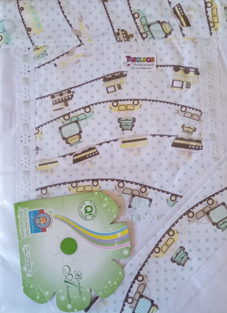 Jogo de lençol para berço premium