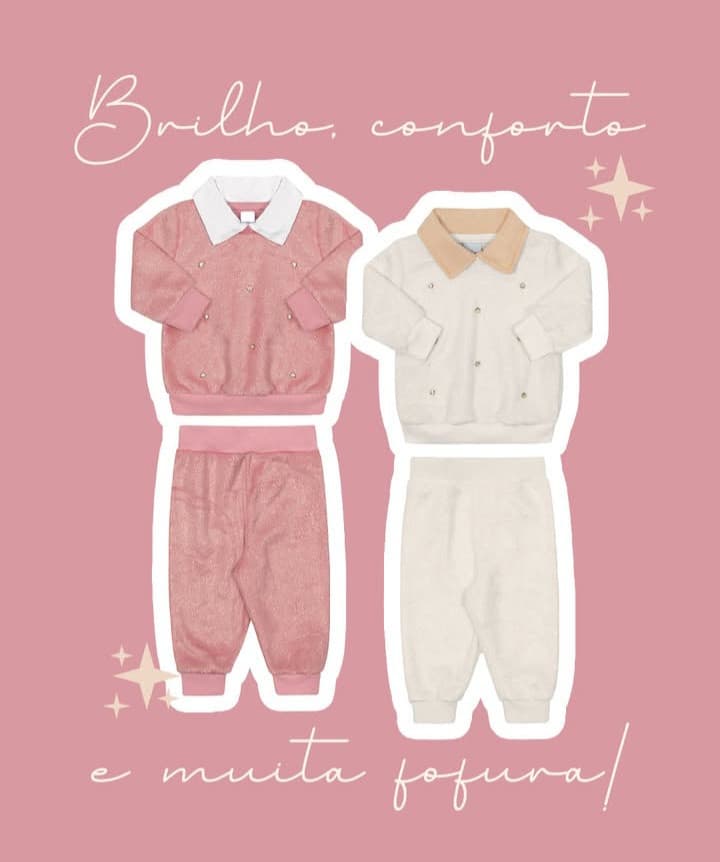 Conjunto Baby em Pelo Colarinho Tileesul