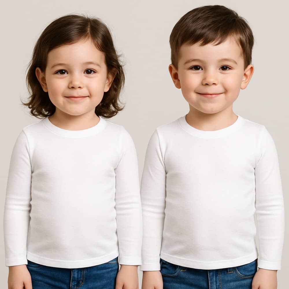 Camiseta básica térmica em molecotton unissex