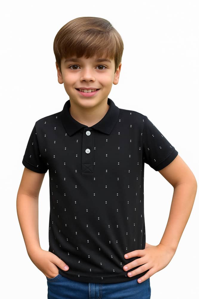 Camisa polo em algodão