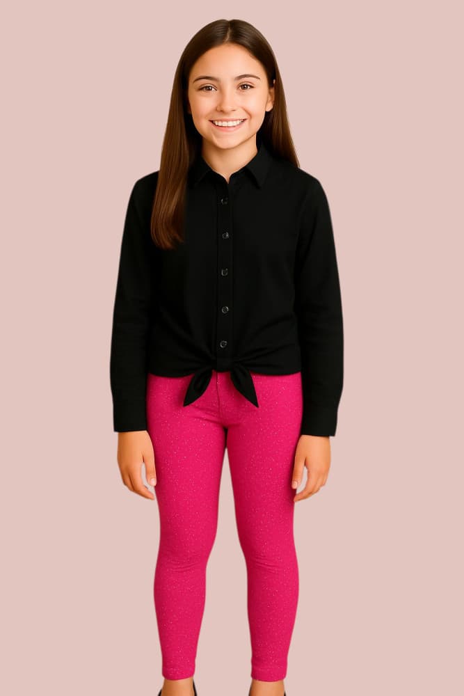 Calça Legging cotton com gliter