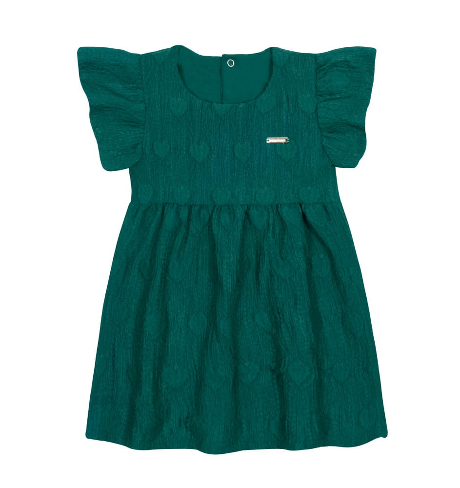 Vestido baby corações com acessório de cabeloTileesul - Foto 5