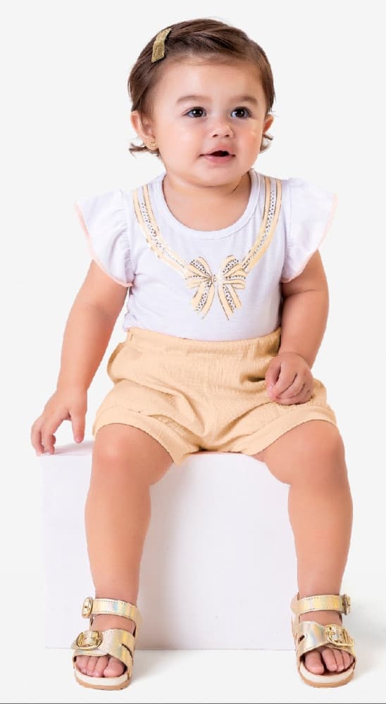 Conjunto baby laço Tileesul