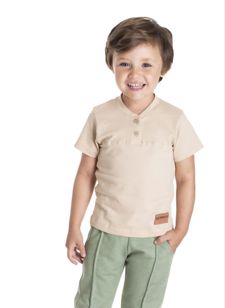 Camisa Slim malha trabalhada