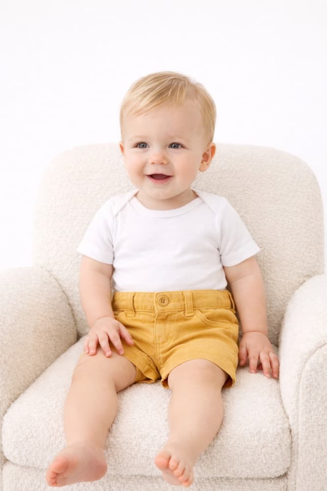 Short em Sarja bebê