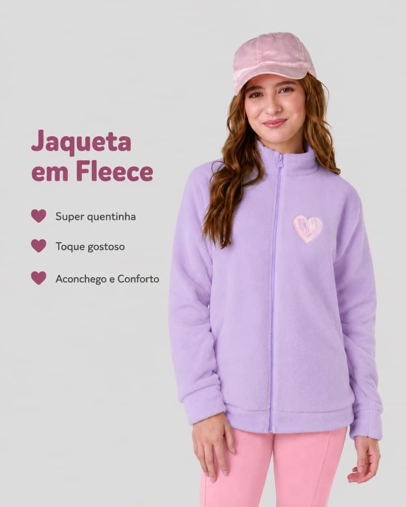 Jaqueta menina em Fleece Fantoni