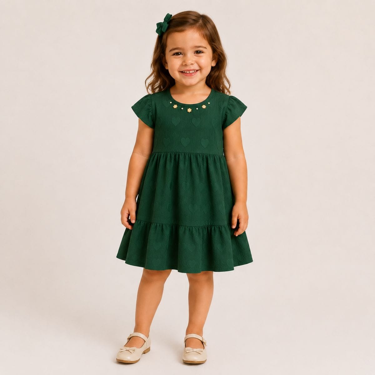 Vestido Corações Tileesul - Foto 1
