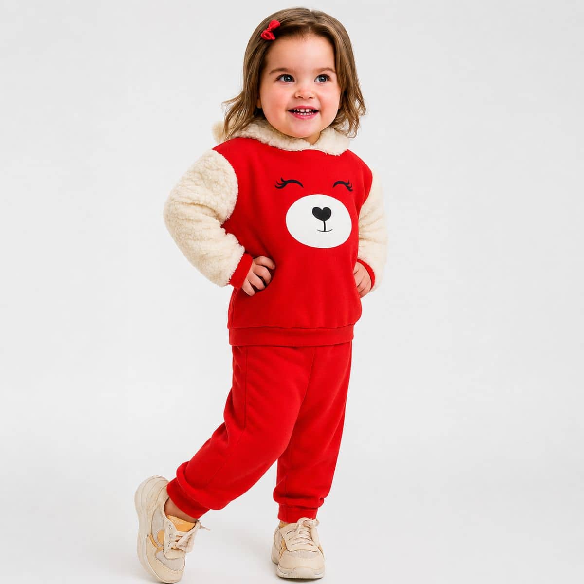 Conjunto menina com capuz Jidi
