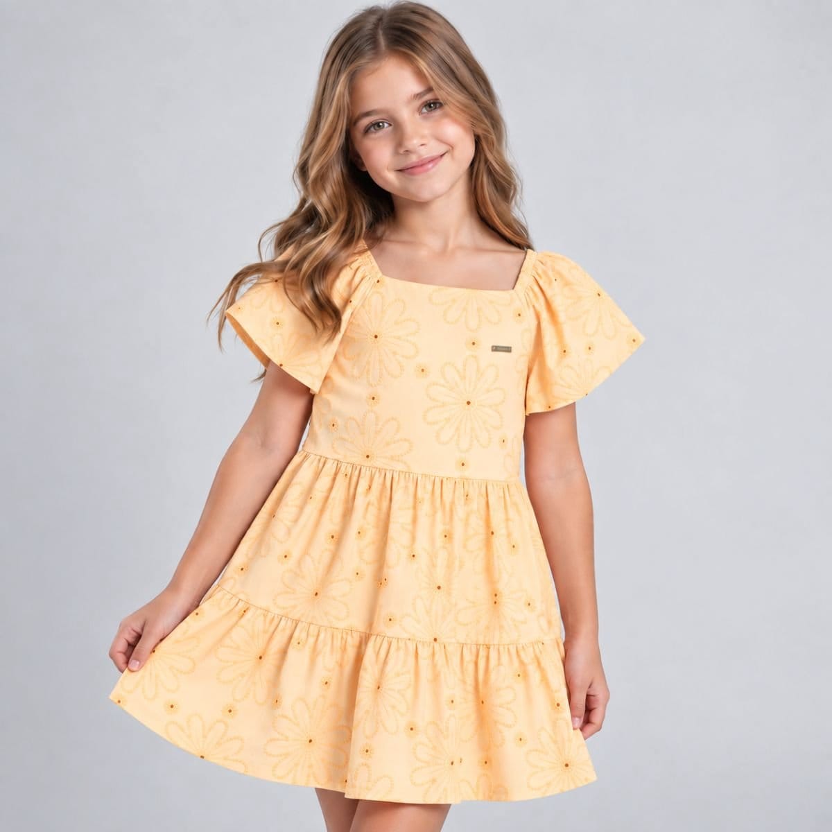 Vestido tecido diferenciado Elian - Foto 1