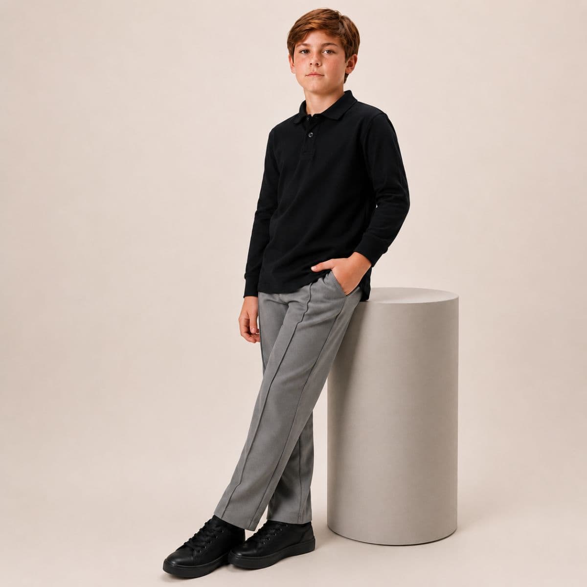 Calça estilo social tecido confort