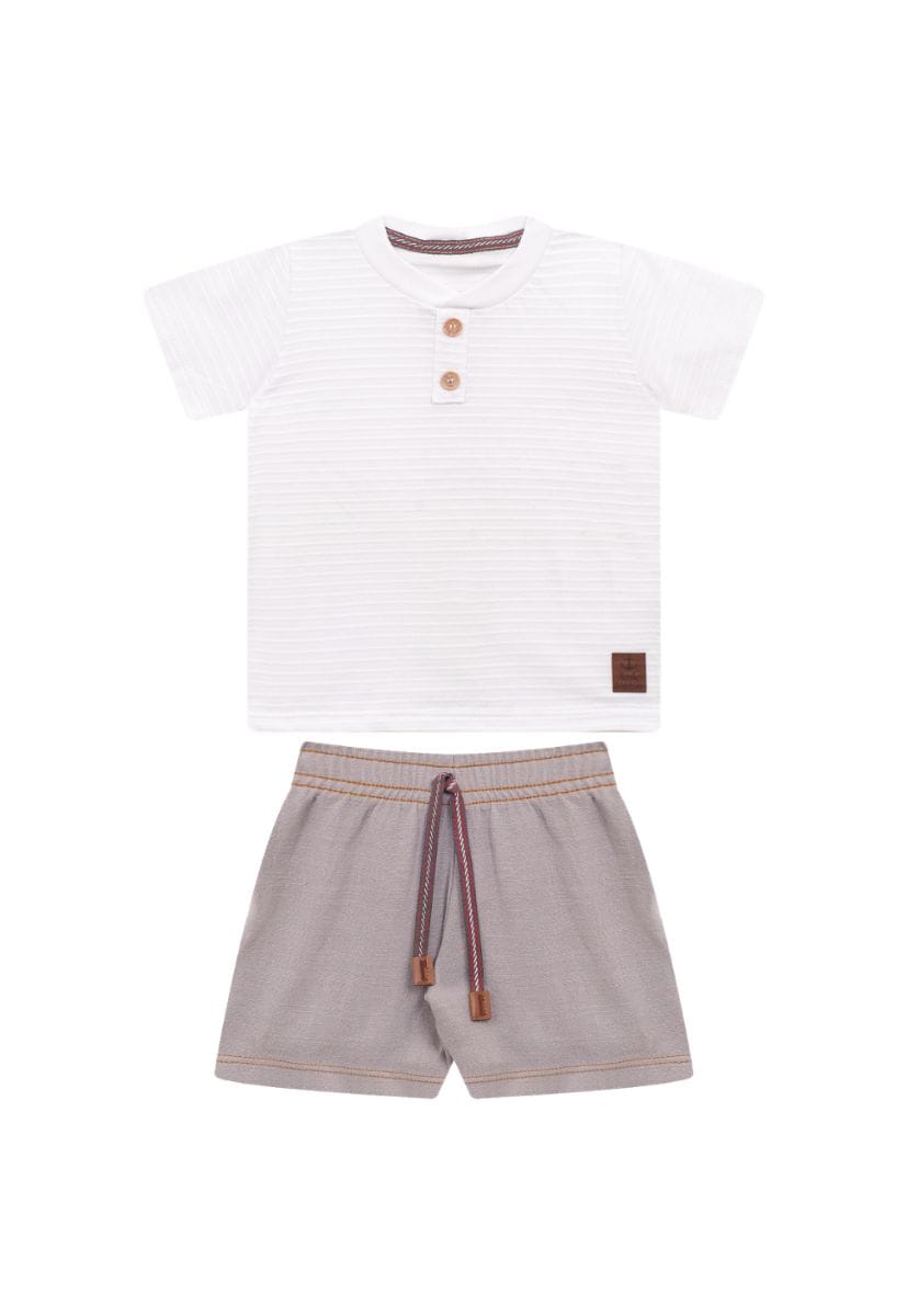 Conjunto Baby Tileesul bermuda linho - Foto 5