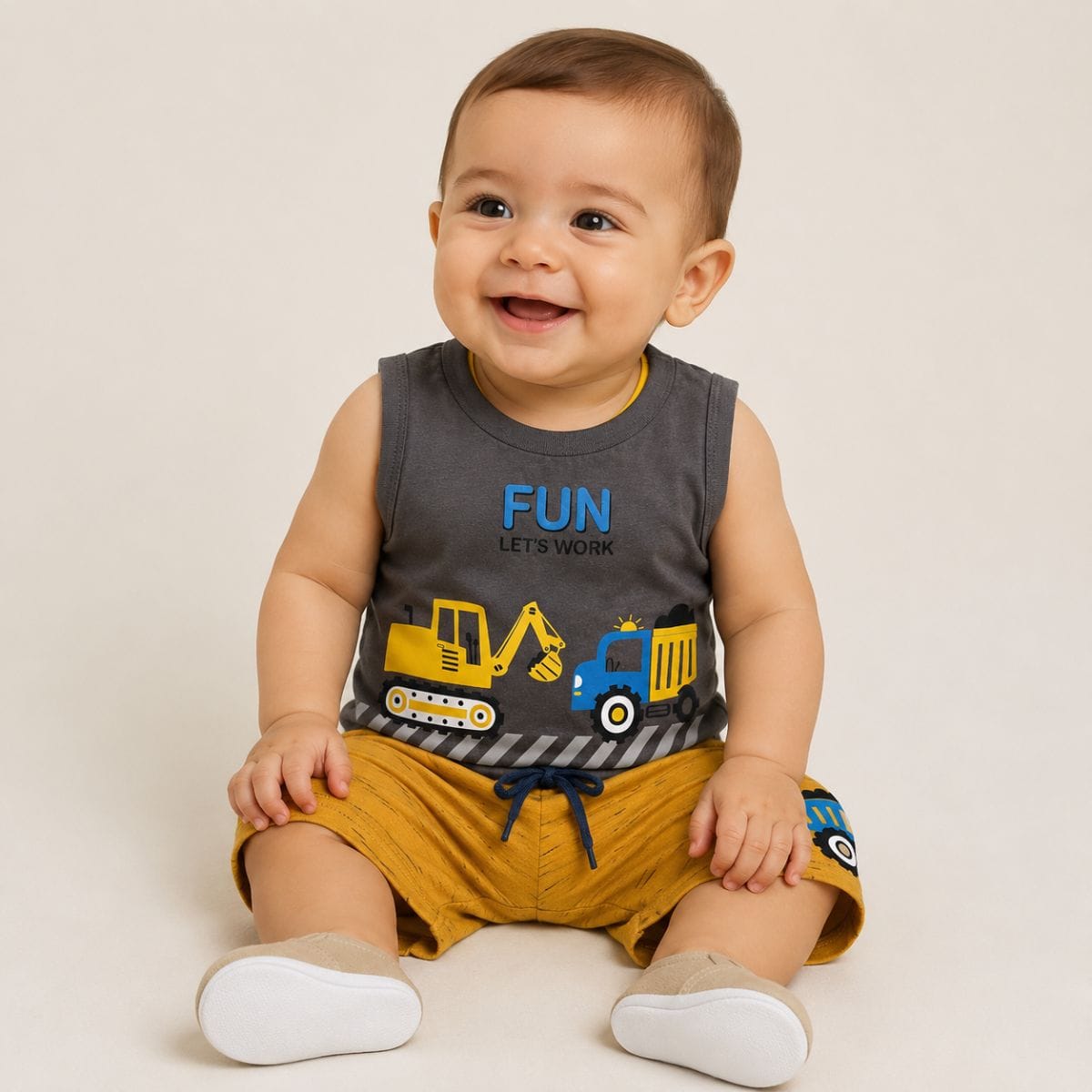 Conjunto bebê Caminhão Jidi - Foto 1