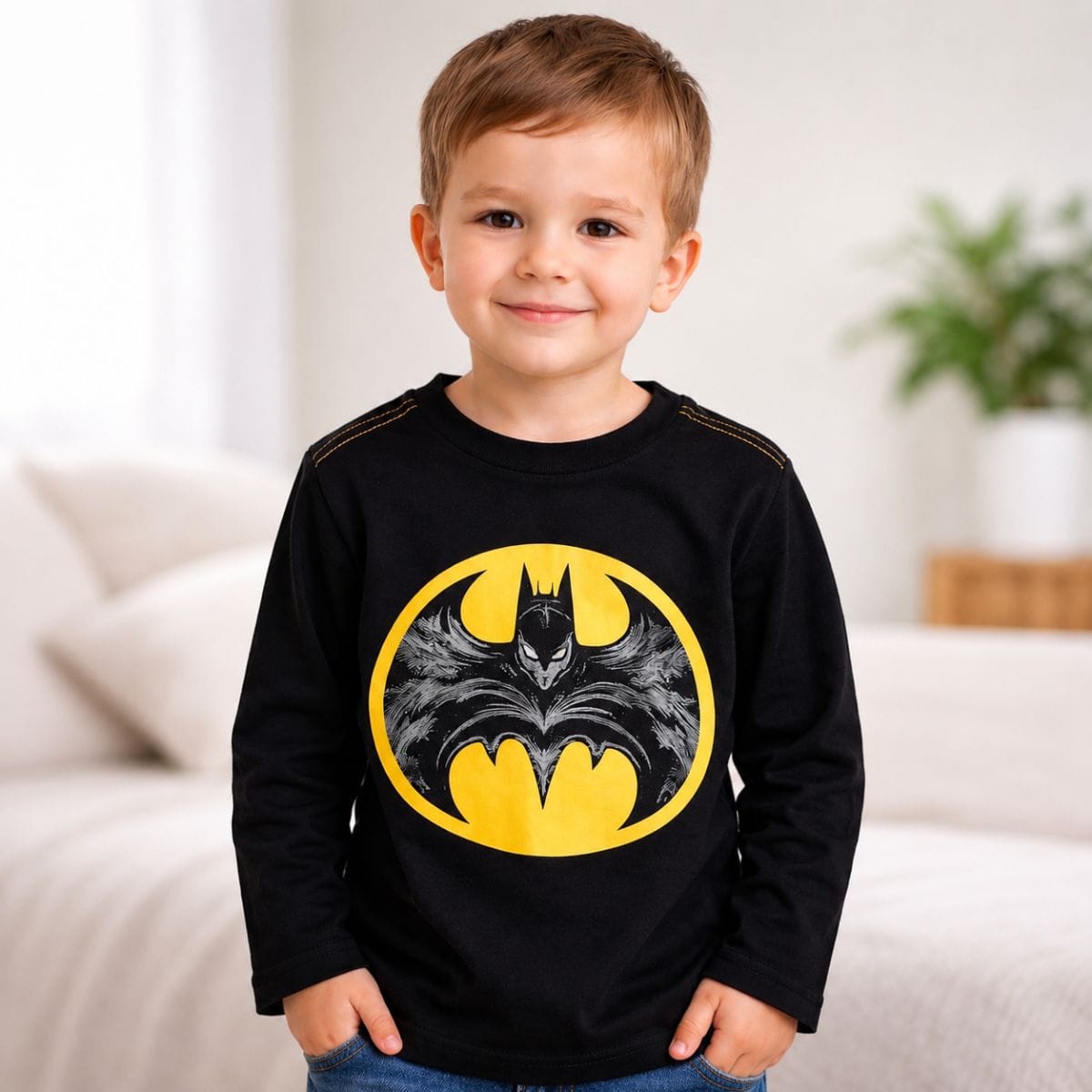Camiseta Manga Longa Batman - Foto 1