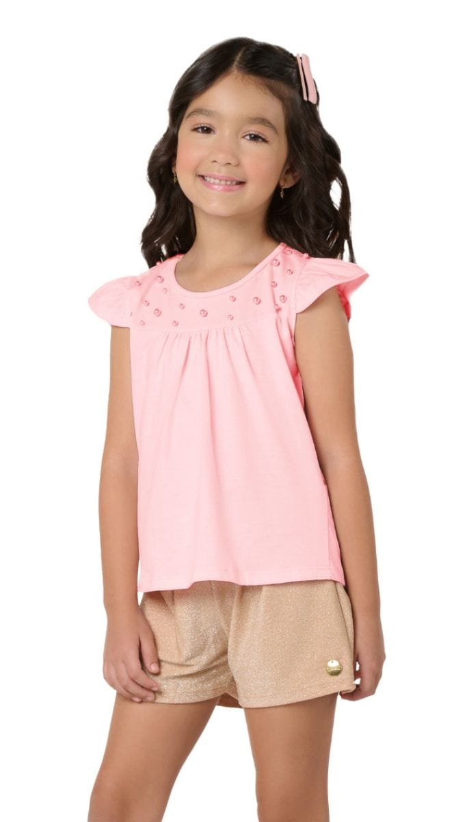 Conjunto Tileesul short lurex - Foto 2