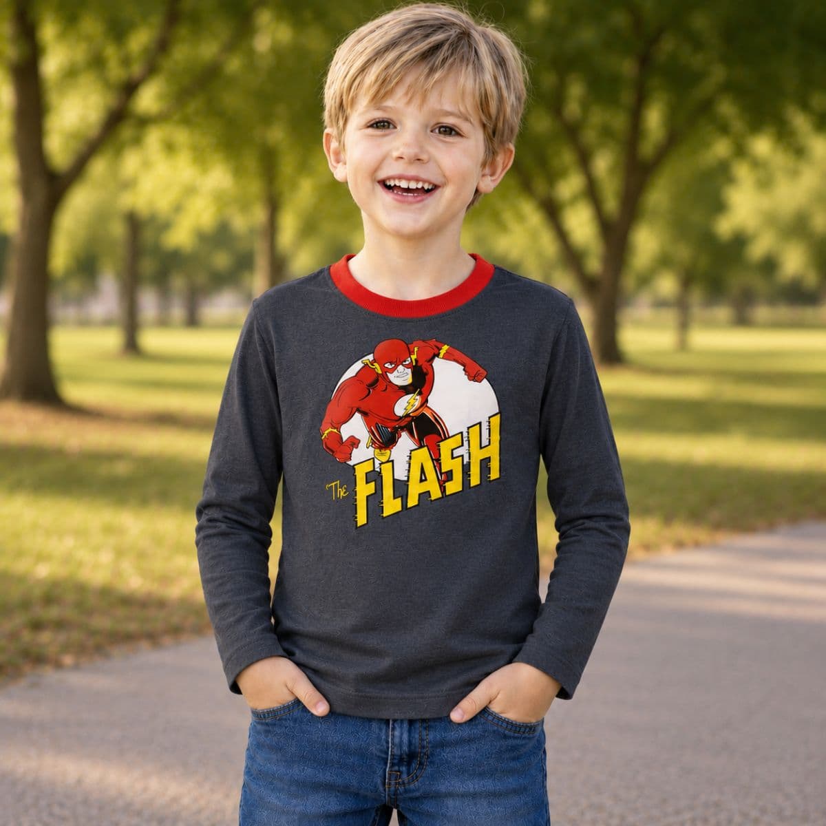 Camiseta Manga Longa The Flash