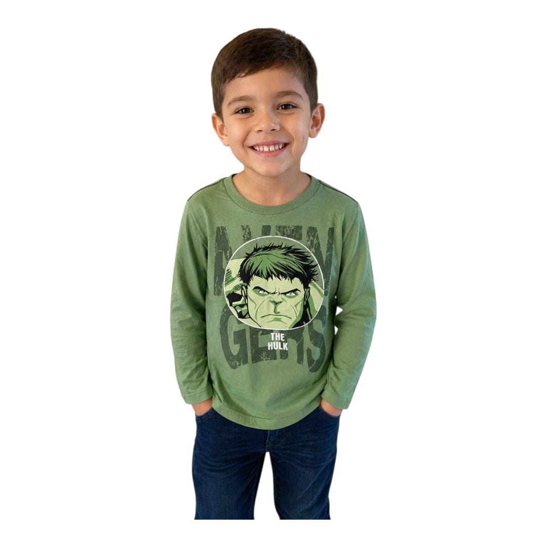 Camiseta Hulk manga longa - Foto 1