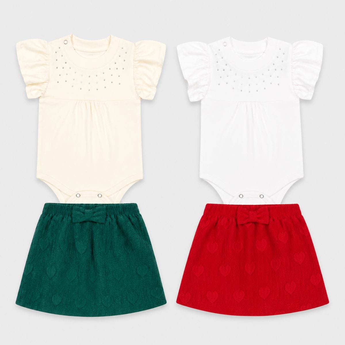 Conjunto Baby body e saia - Foto 1