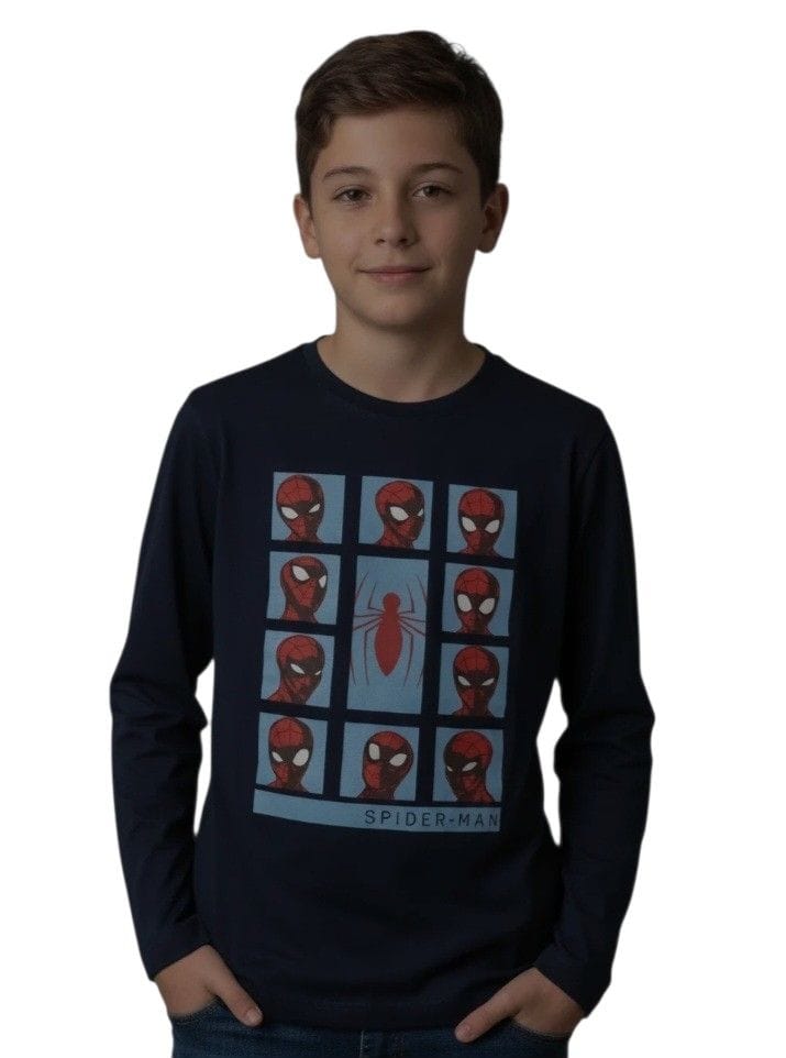 Camiseta Manga Longa Homem-Aranha - Foto 1