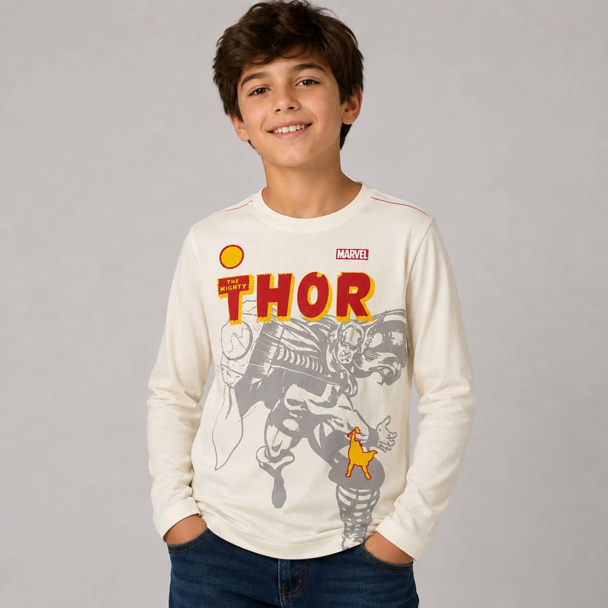 Camiseta Manga Longa Marvel Thor