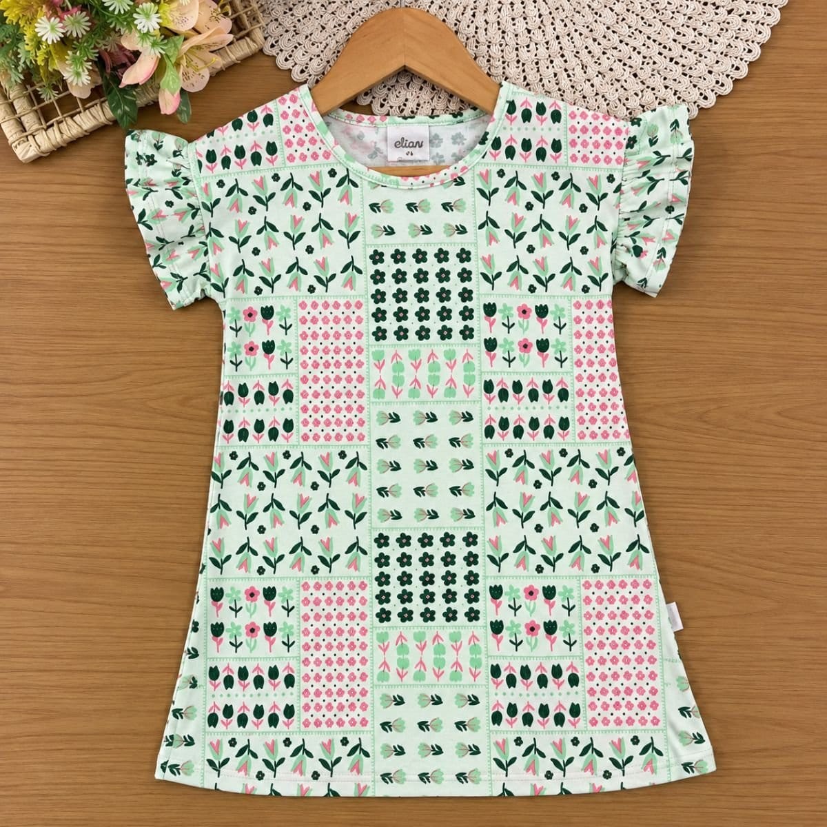 Vestido estampado Elian - Foto 1