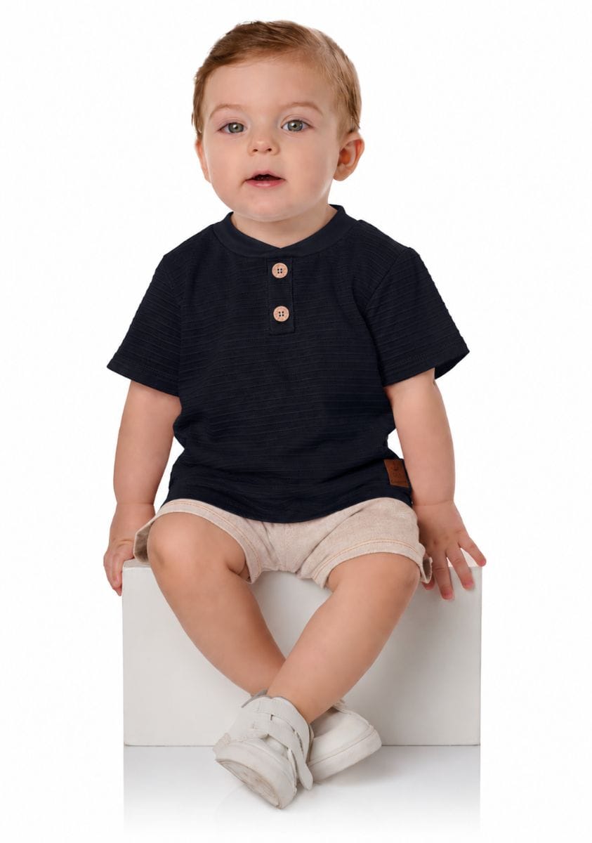 Conjunto Baby Tileesul bermuda linho - Foto 3