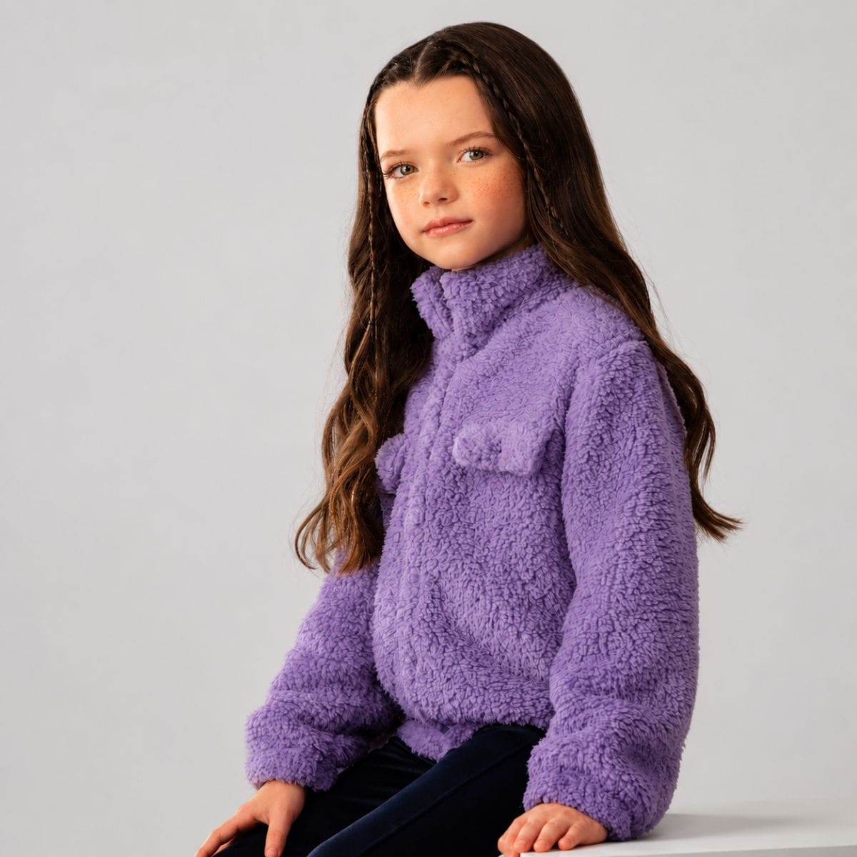 Conjunto jaqueta alpaca e legging Tileesul - Foto 4