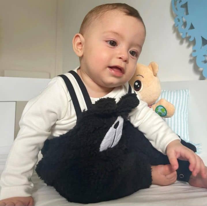 Conjunto baby unissex jardineira Tileesul
