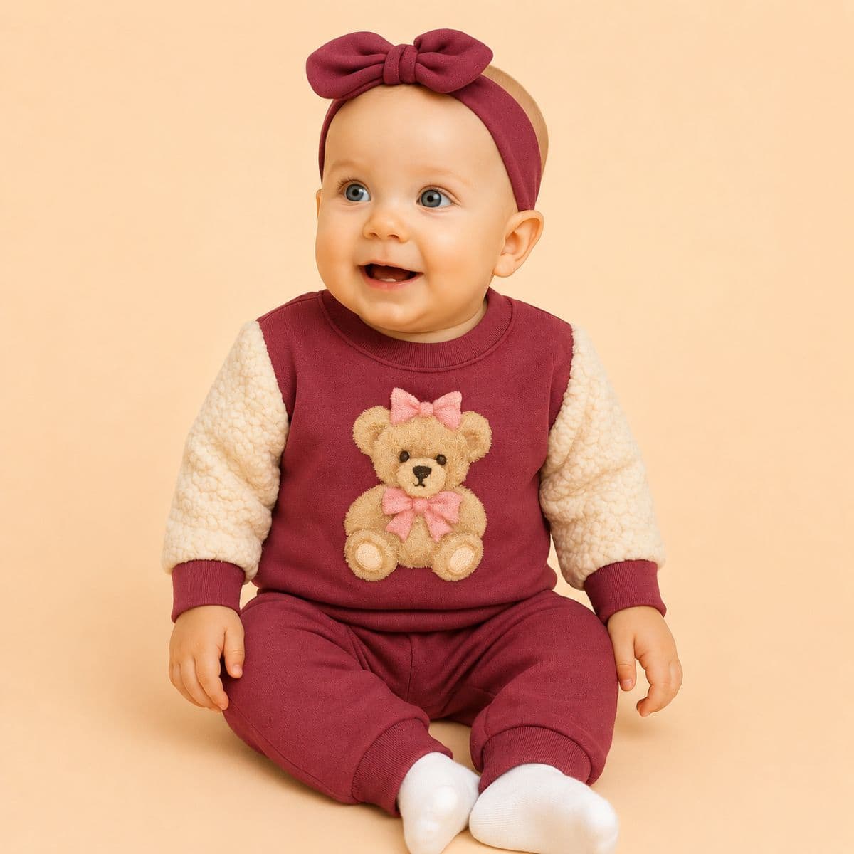 Conjunto Baby menina ursinho Jidi