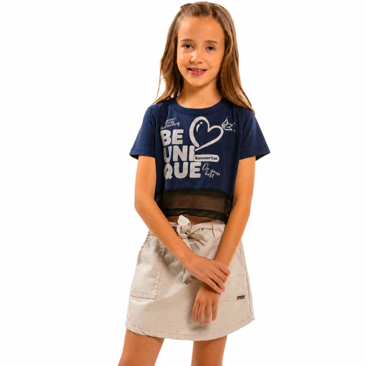 Blusa cropped unique gliter
