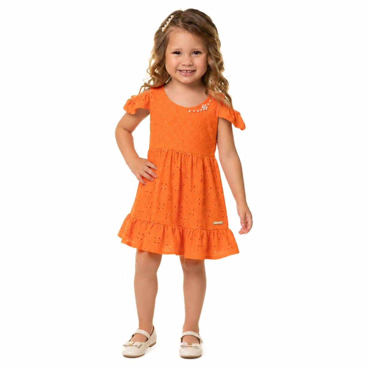 Vestido Tileesul em Laise alça lateral