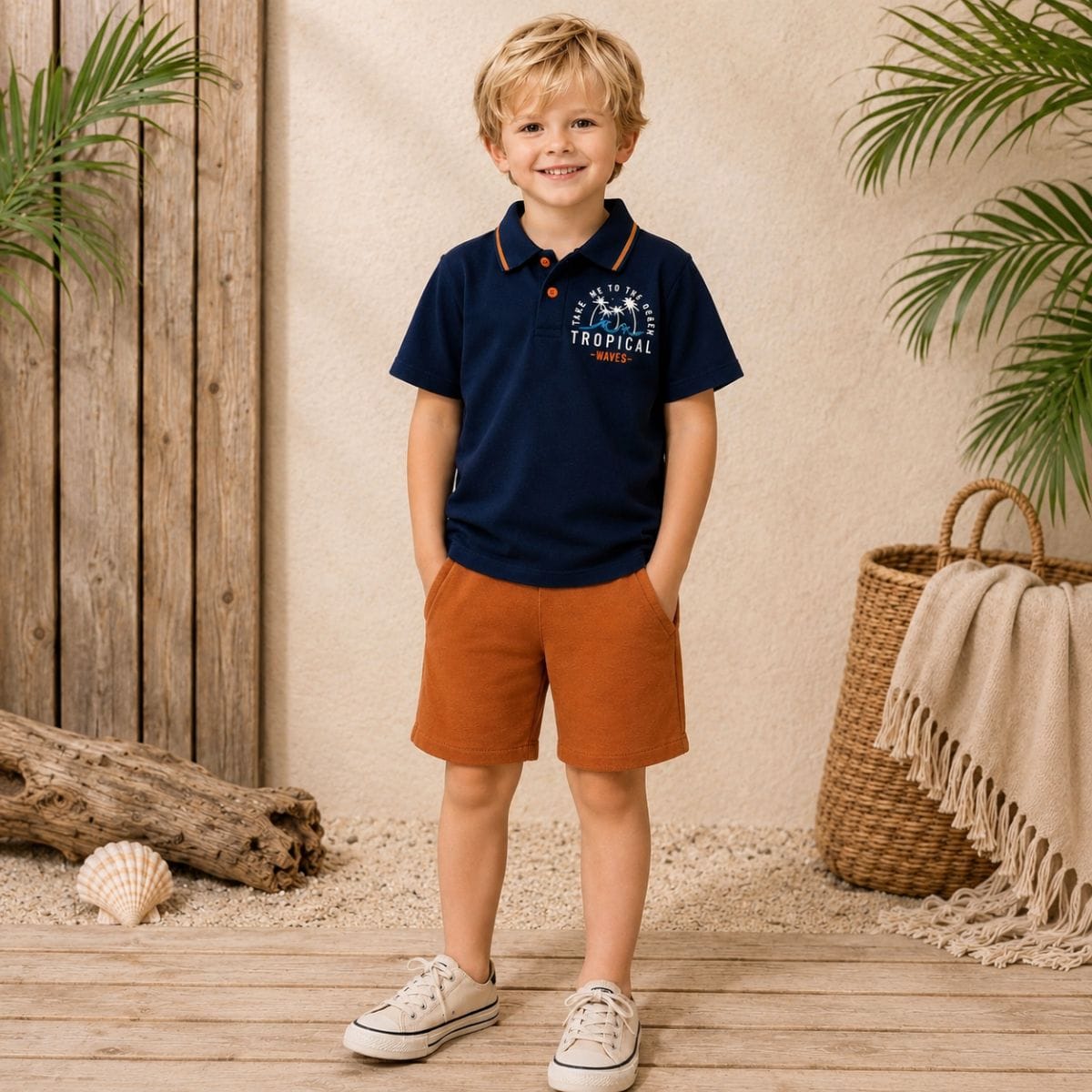 Conjunto com camisa polo - Foto 1