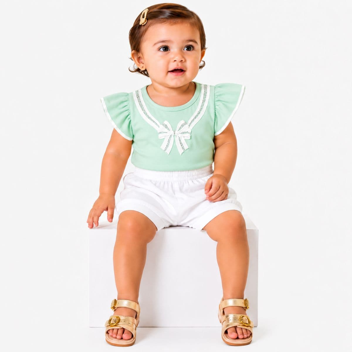 Conjunto baby laço Tileesul