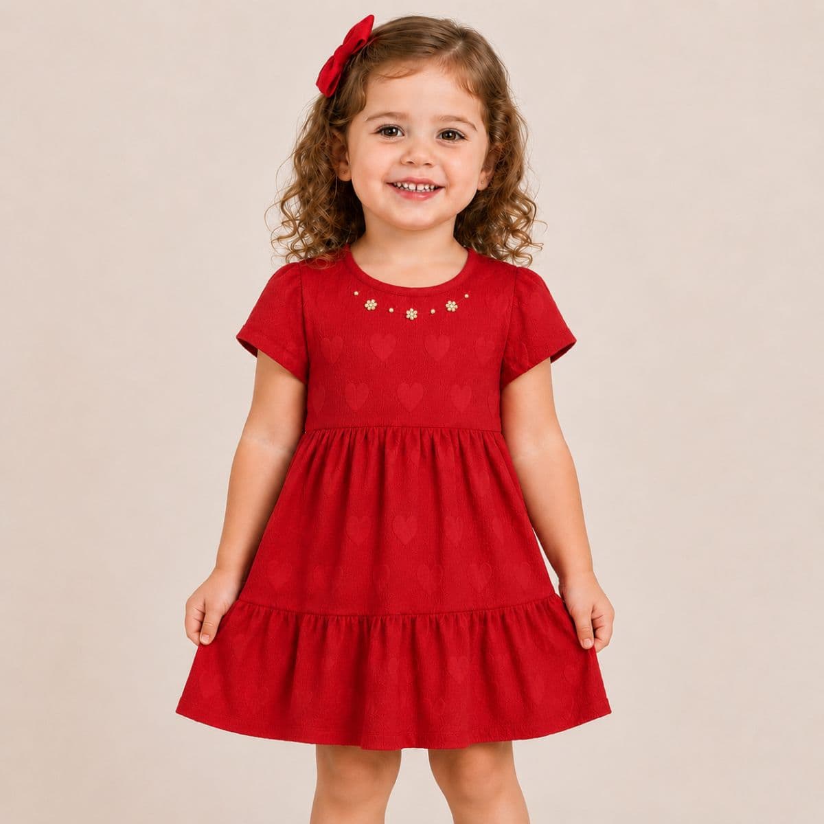 Vestido Corações Tileesul